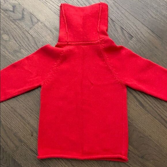 Gapkids red Cotton Knit Funnel Cowl Neck Sweater - Picture 2 of 4